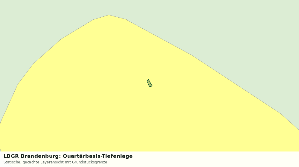 Statische Kartenansicht: LBGR Brandenburg: Quartärbasis-Tiefenlage