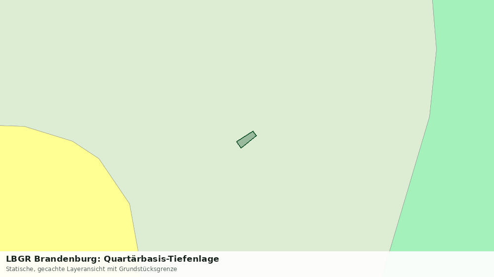 Statische Kartenansicht: LBGR Brandenburg: Quartärbasis-Tiefenlage