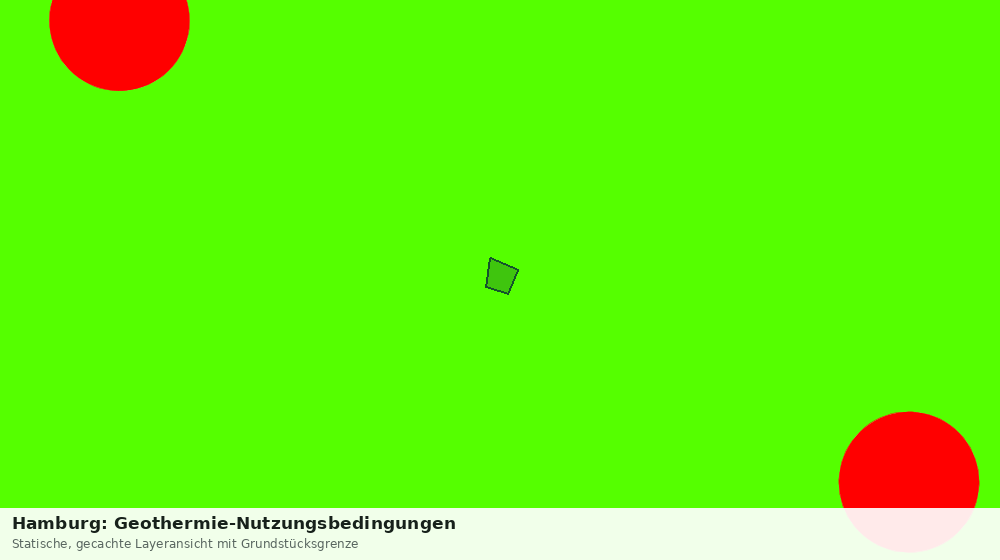 Statische Kartenansicht: Hamburg: Geothermie-Nutzungsbedingungen