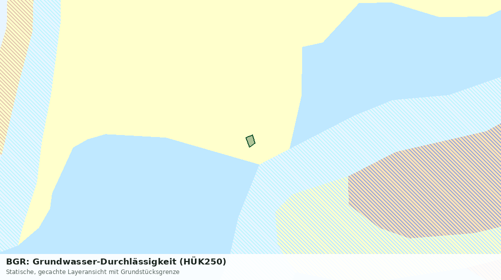 Statische Kartenansicht: BGR: Grundwasser-Durchlässigkeit (HÜK250)