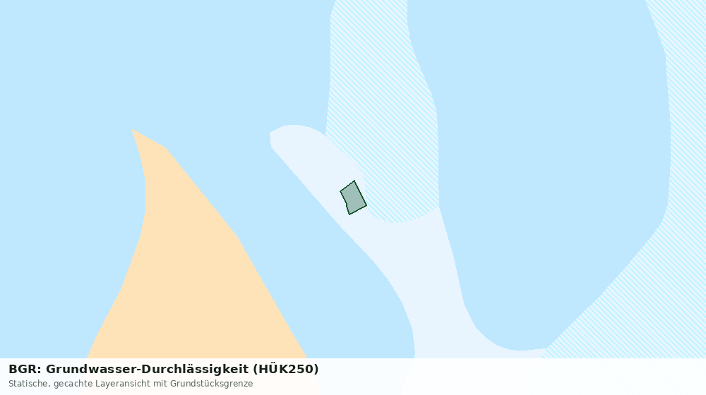 Statische Kartenansicht: BGR: Grundwasser-Durchlässigkeit (HÜK250)