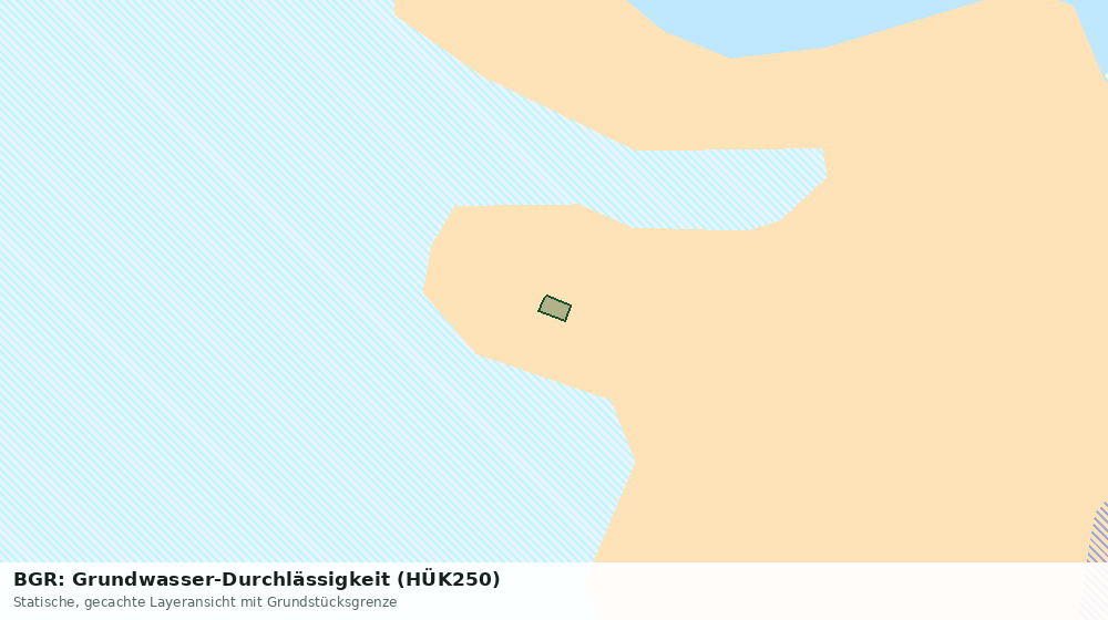 Statische Kartenansicht: BGR: Grundwasser-Durchlässigkeit (HÜK250)