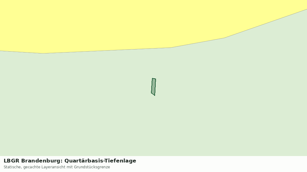 Statische Kartenansicht: LBGR Brandenburg: Quartärbasis-Tiefenlage