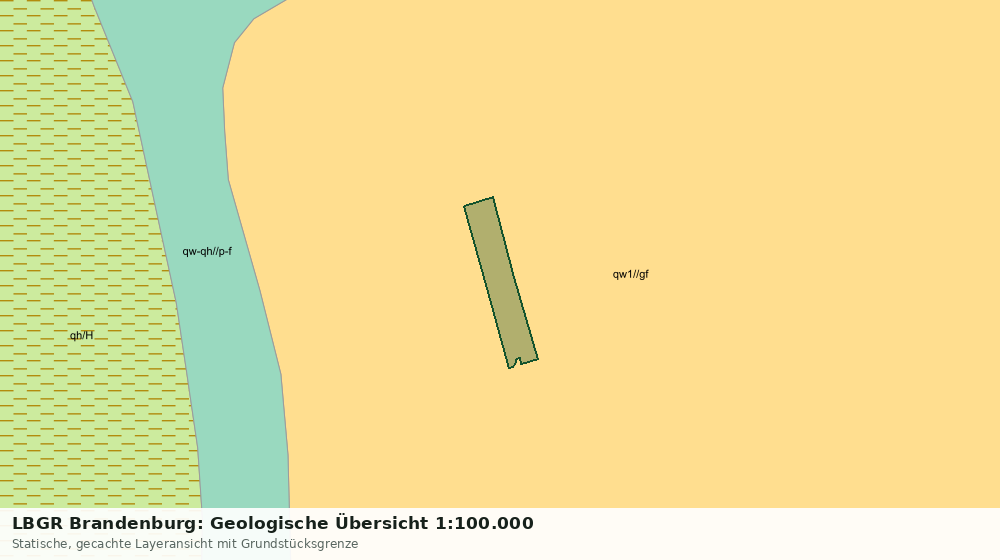 Statische Kartenansicht: LBGR Brandenburg: Geologische Übersicht 1:100.000