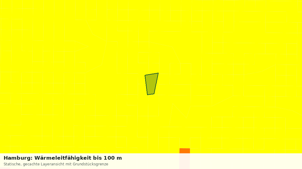 Statische Kartenansicht: Hamburg: Wärmeleitfähigkeit bis 100 m