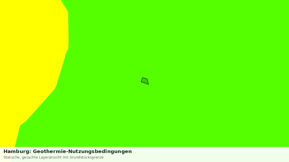 Statische Kartenansicht: Hamburg: Geothermie-Nutzungsbedingungen