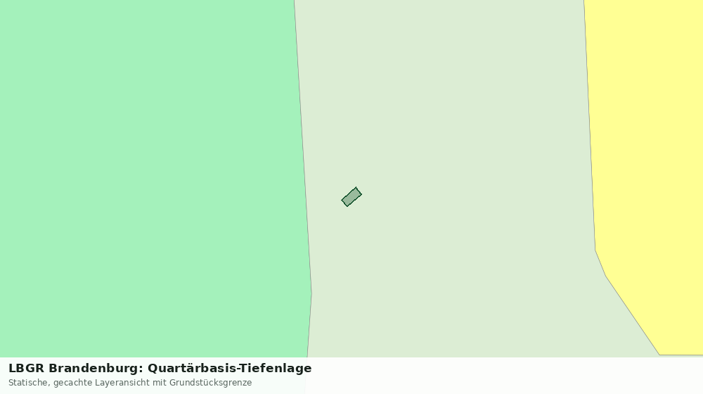 Statische Kartenansicht: LBGR Brandenburg: Quartärbasis-Tiefenlage