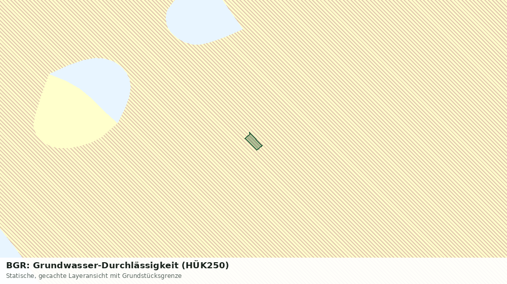 Statische Kartenansicht: BGR: Grundwasser-Durchlässigkeit (HÜK250)