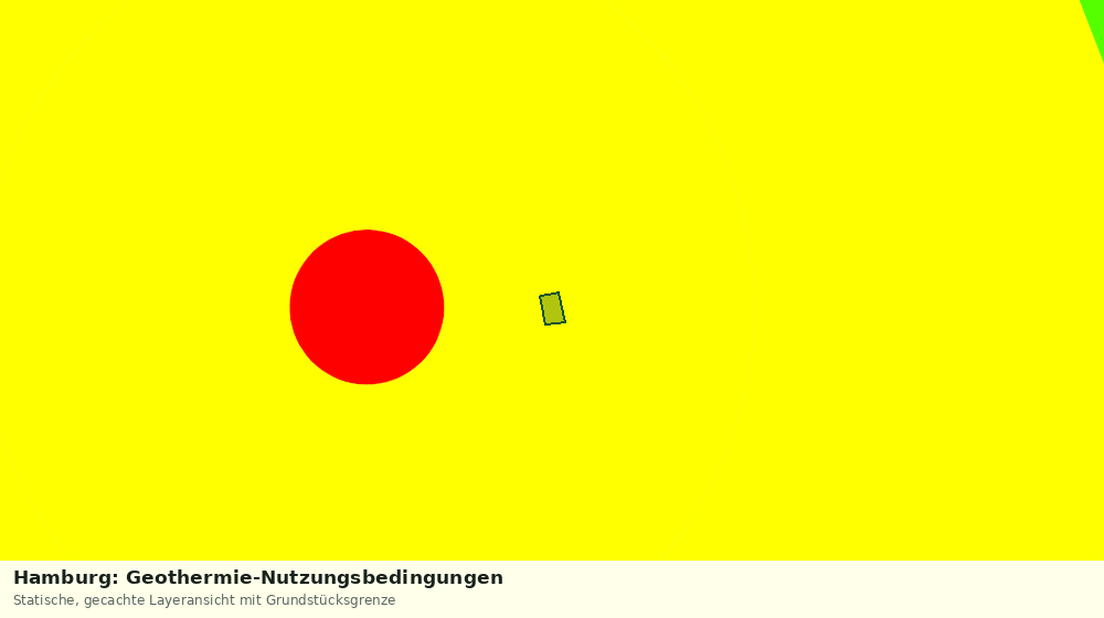 Statische Kartenansicht: Hamburg: Geothermie-Nutzungsbedingungen
