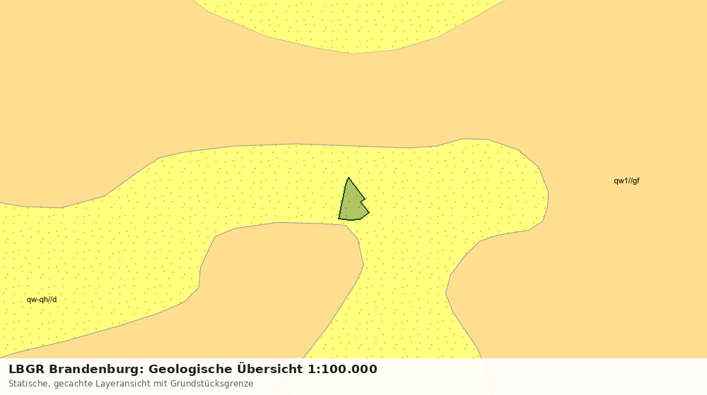 Statische Kartenansicht: LBGR Brandenburg: Geologische Übersicht 1:100.000