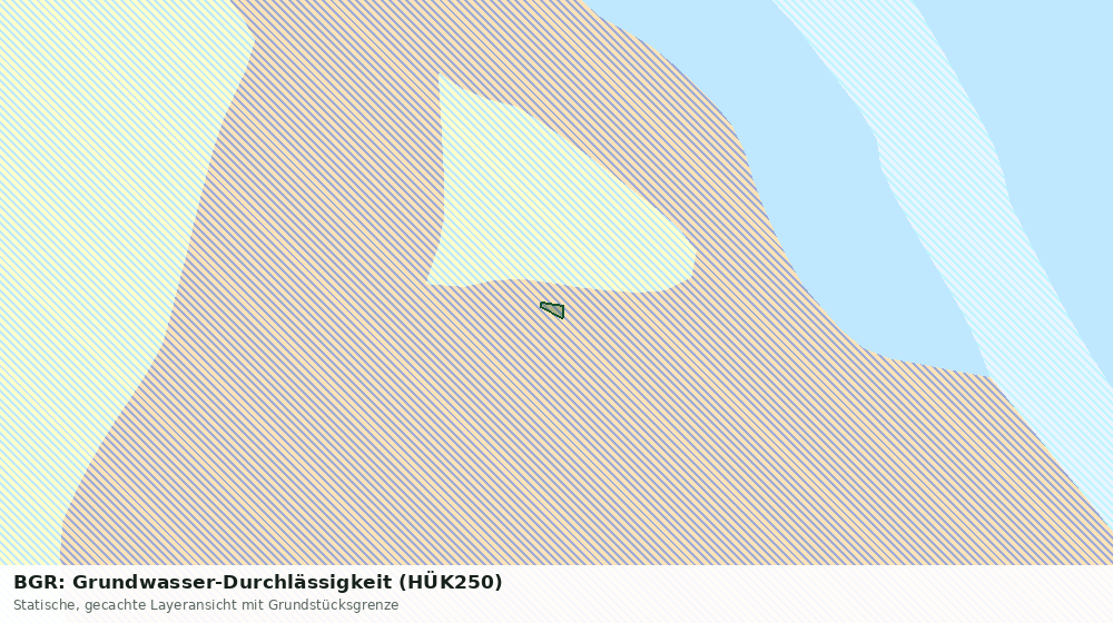 Statische Kartenansicht: BGR: Grundwasser-Durchlässigkeit (HÜK250)