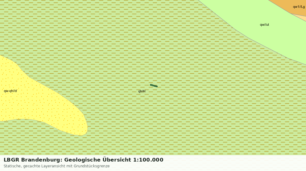 Statische Kartenansicht: LBGR Brandenburg: Geologische Übersicht 1:100.000