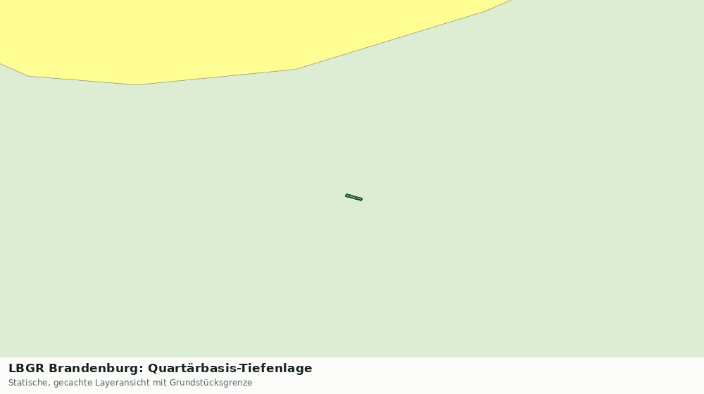 Statische Kartenansicht: LBGR Brandenburg: Quartärbasis-Tiefenlage