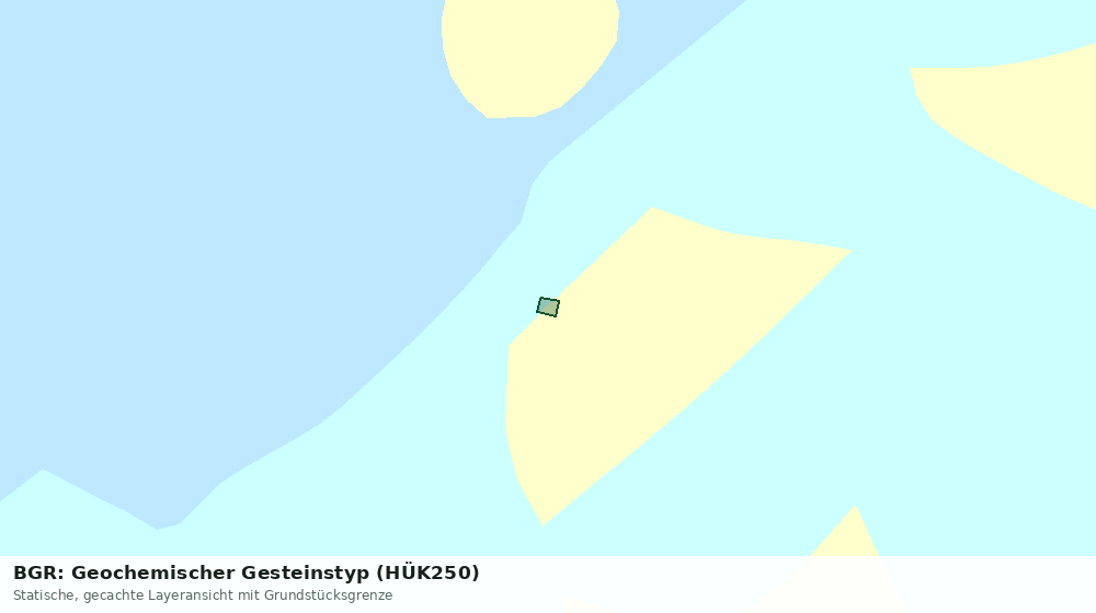 Statische Kartenansicht: BGR: Geochemischer Gesteinstyp (HÜK250)