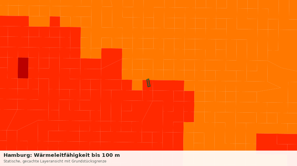 Statische Kartenansicht: Hamburg: Wärmeleitfähigkeit bis 100 m