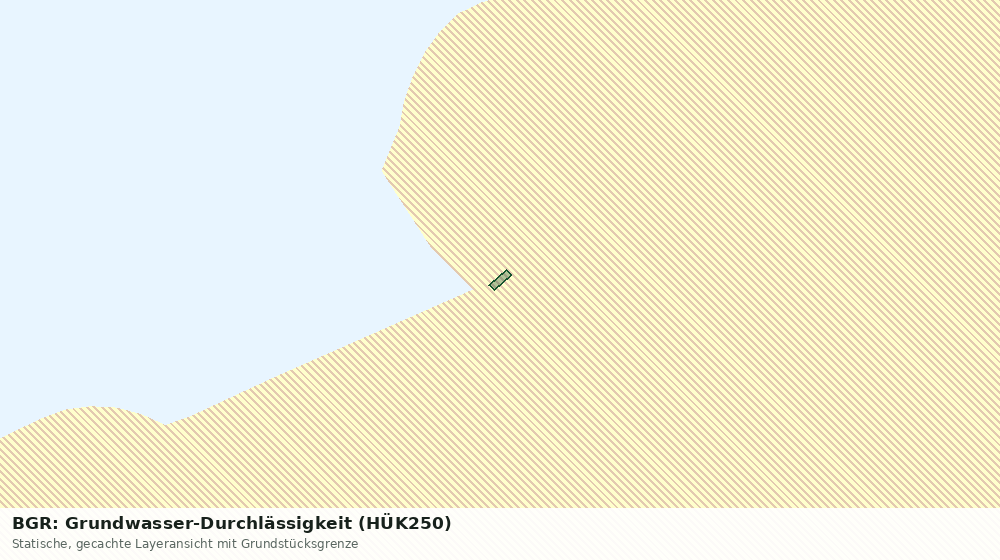 Statische Kartenansicht: BGR: Grundwasser-Durchlässigkeit (HÜK250)