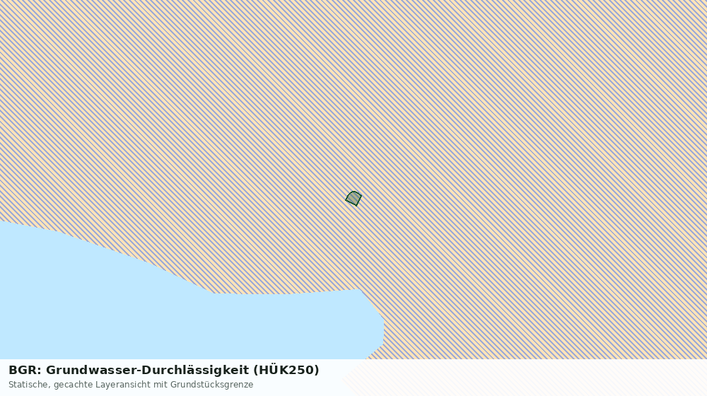 Statische Kartenansicht: BGR: Grundwasser-Durchlässigkeit (HÜK250)