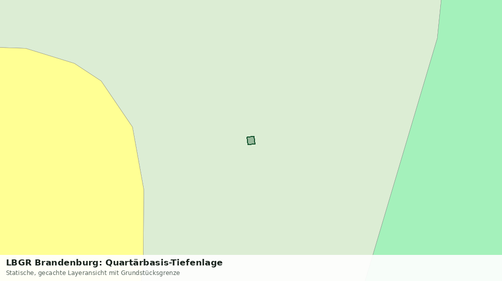 Statische Kartenansicht: LBGR Brandenburg: Quartärbasis-Tiefenlage
