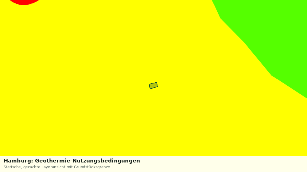 Statische Kartenansicht: Hamburg: Geothermie-Nutzungsbedingungen
