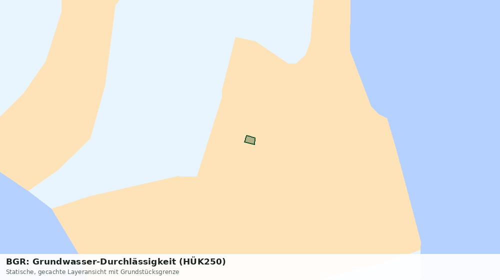 Statische Kartenansicht: BGR: Grundwasser-Durchlässigkeit (HÜK250)