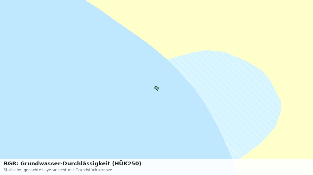 Statische Kartenansicht: BGR: Grundwasser-Durchlässigkeit (HÜK250)