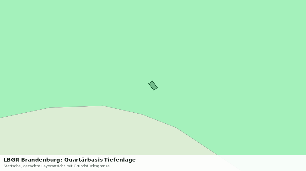 Statische Kartenansicht: LBGR Brandenburg: Quartärbasis-Tiefenlage