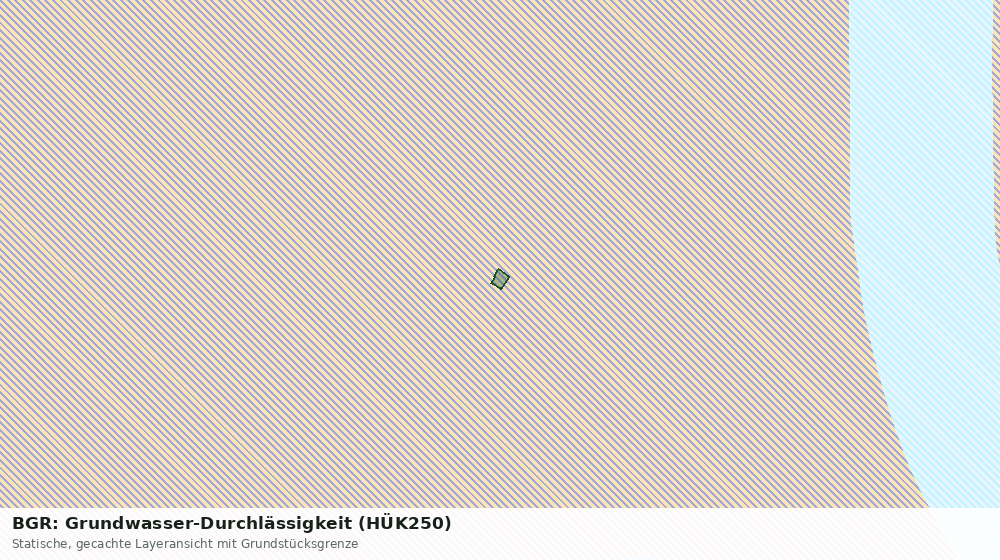 Statische Kartenansicht: BGR: Grundwasser-Durchlässigkeit (HÜK250)