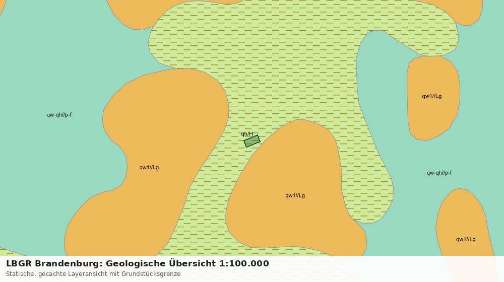 Statische Kartenansicht: LBGR Brandenburg: Geologische Übersicht 1:100.000