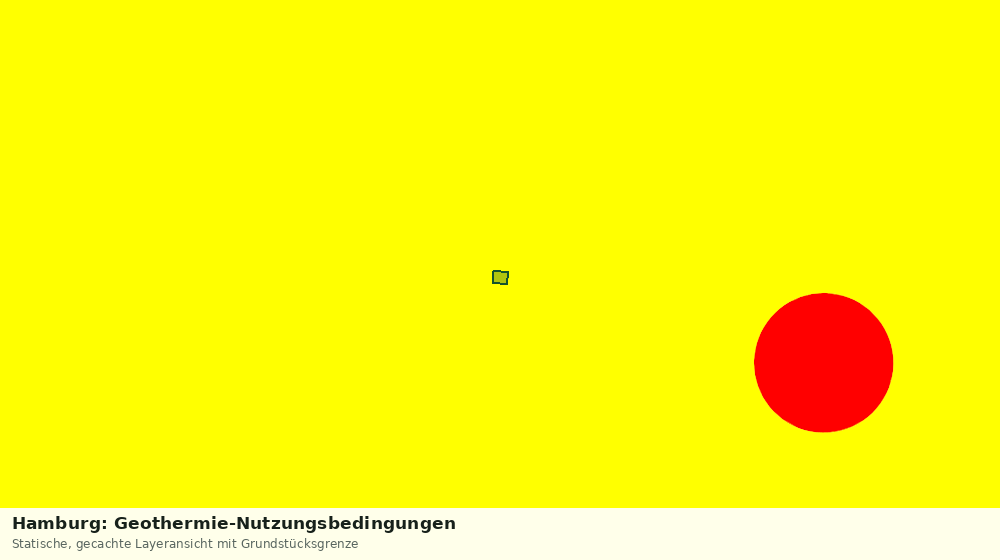 Statische Kartenansicht: Hamburg: Geothermie-Nutzungsbedingungen