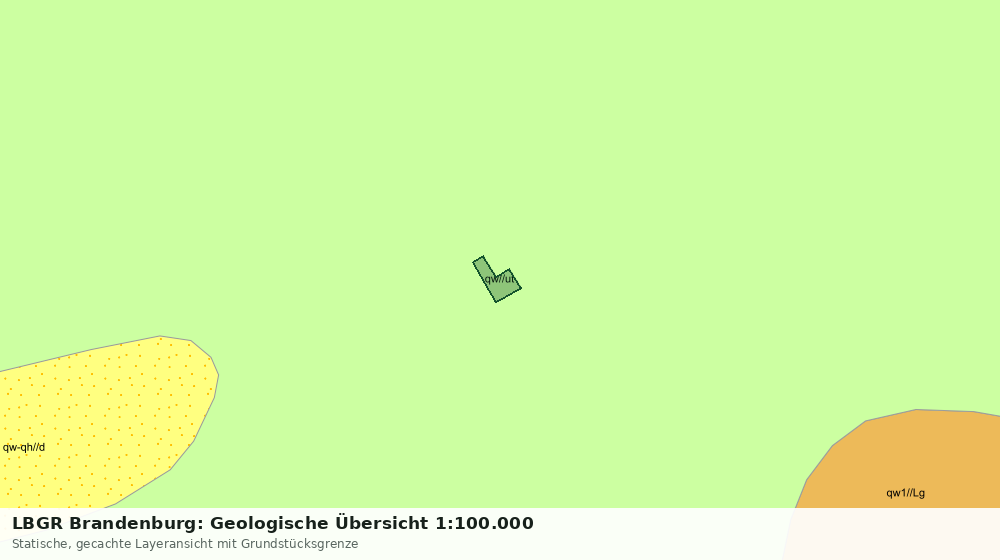 Statische Kartenansicht: LBGR Brandenburg: Geologische Übersicht 1:100.000