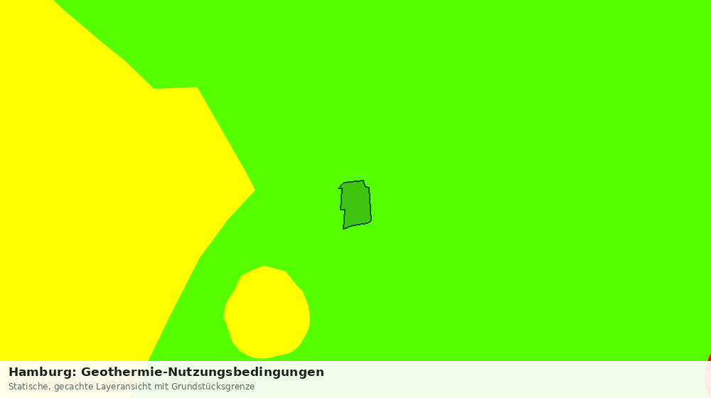 Statische Kartenansicht: Hamburg: Geothermie-Nutzungsbedingungen