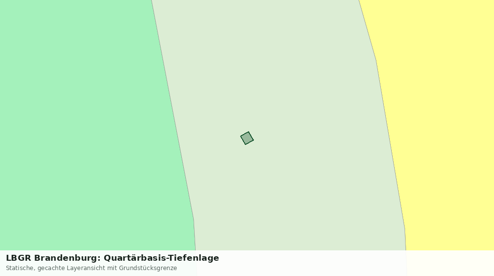 Statische Kartenansicht: LBGR Brandenburg: Quartärbasis-Tiefenlage
