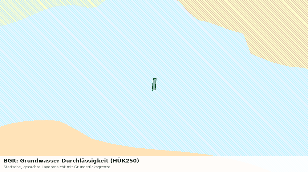 Statische Kartenansicht: BGR: Grundwasser-Durchlässigkeit (HÜK250)