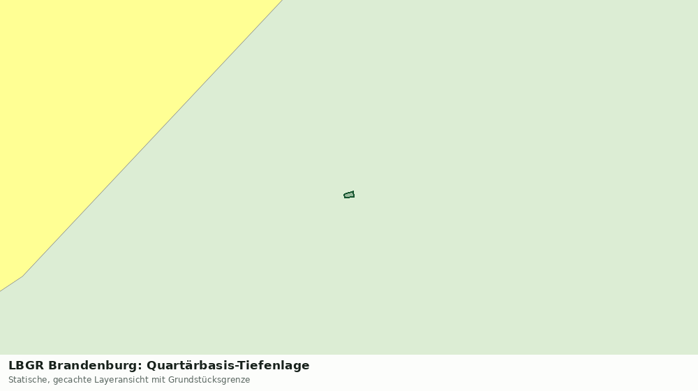 Statische Kartenansicht: LBGR Brandenburg: Quartärbasis-Tiefenlage