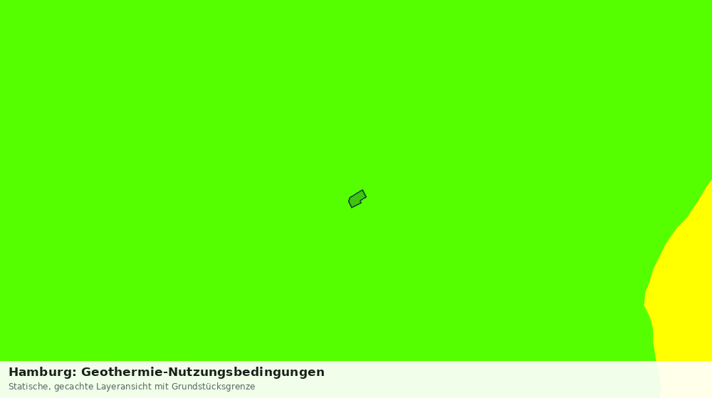 Statische Kartenansicht: Hamburg: Geothermie-Nutzungsbedingungen