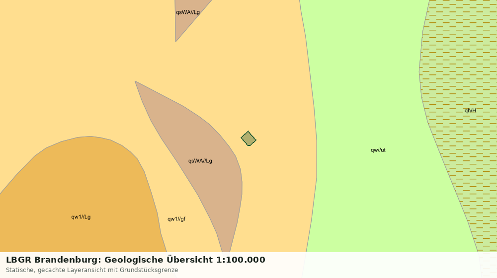 Statische Kartenansicht: LBGR Brandenburg: Geologische Übersicht 1:100.000