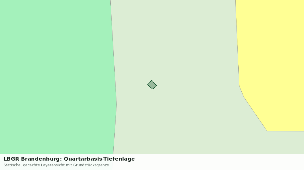Statische Kartenansicht: LBGR Brandenburg: Quartärbasis-Tiefenlage