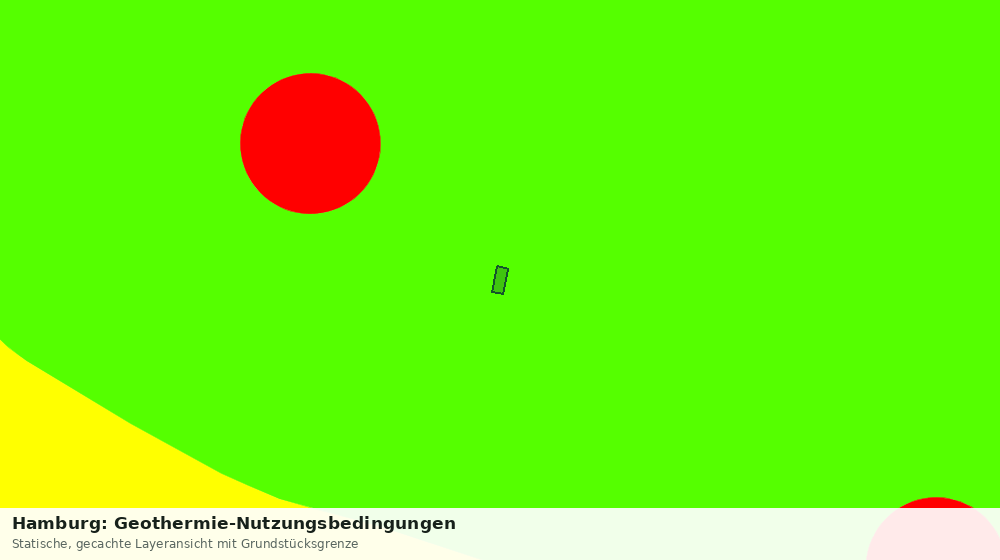 Statische Kartenansicht: Hamburg: Geothermie-Nutzungsbedingungen