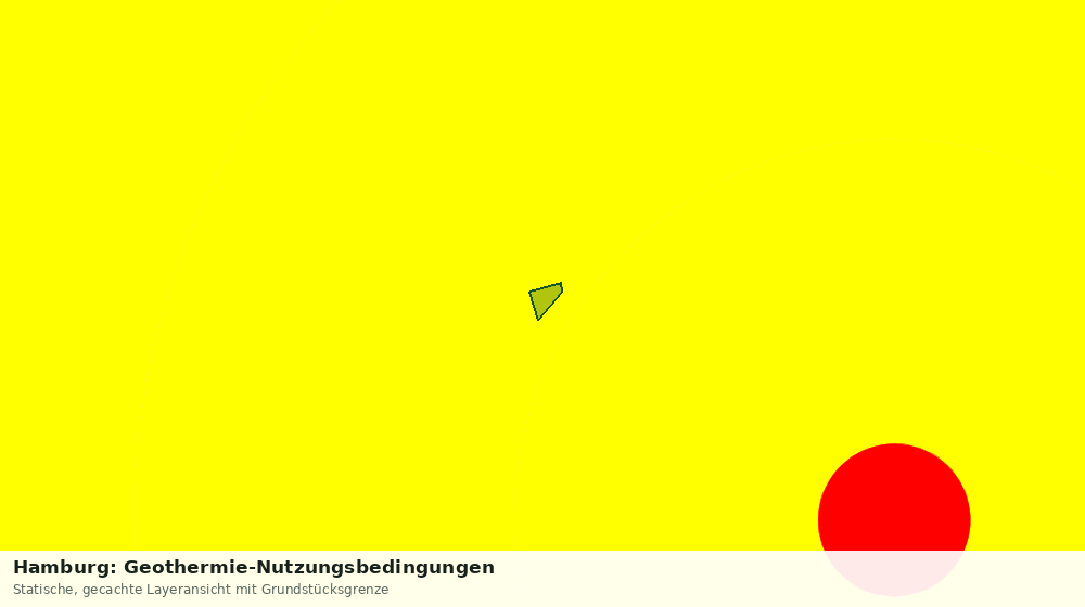 Statische Kartenansicht: Hamburg: Geothermie-Nutzungsbedingungen