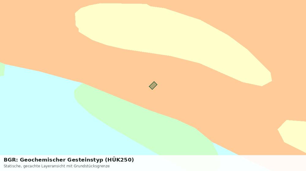Statische Kartenansicht: BGR: Geochemischer Gesteinstyp (HÜK250)