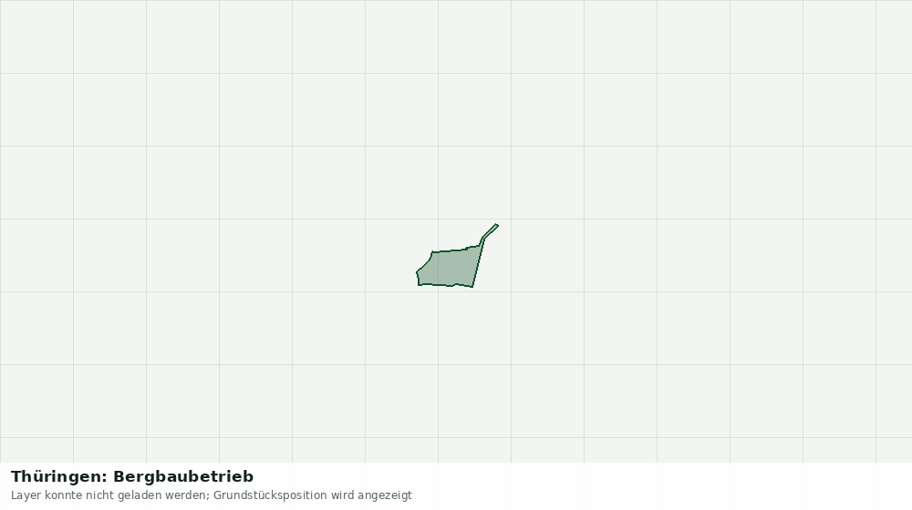 Statische Kartenansicht: Thüringen: Bergbaubetrieb