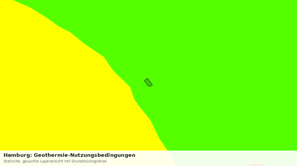 Statische Kartenansicht: Hamburg: Geothermie-Nutzungsbedingungen