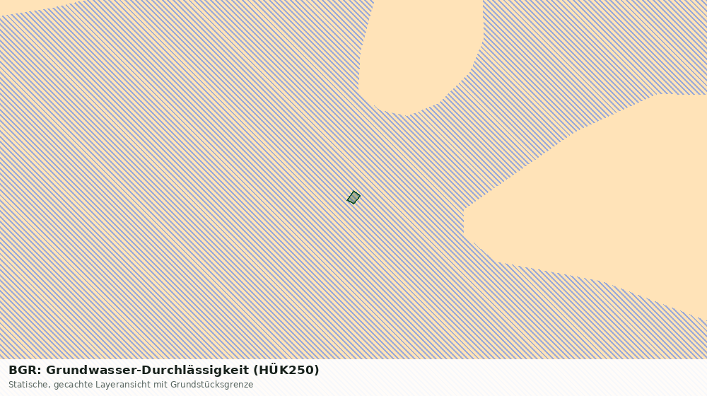 Statische Kartenansicht: BGR: Grundwasser-Durchlässigkeit (HÜK250)