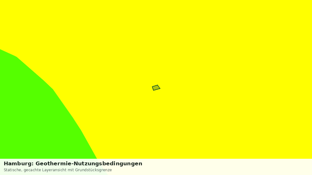 Statische Kartenansicht: Hamburg: Geothermie-Nutzungsbedingungen