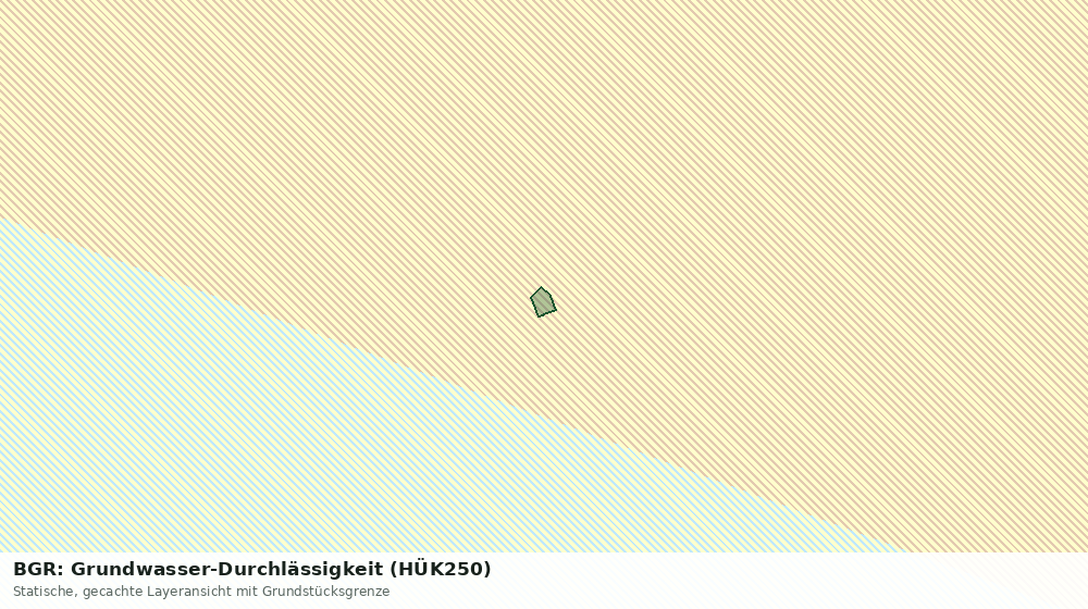 Statische Kartenansicht: BGR: Grundwasser-Durchlässigkeit (HÜK250)