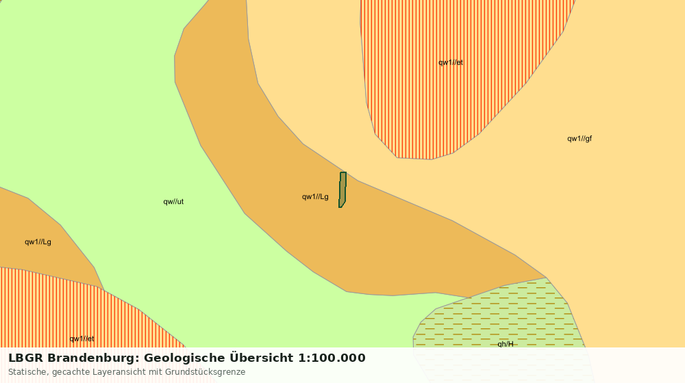Statische Kartenansicht: LBGR Brandenburg: Geologische Übersicht 1:100.000