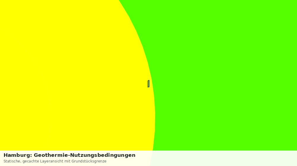 Statische Kartenansicht: Hamburg: Geothermie-Nutzungsbedingungen