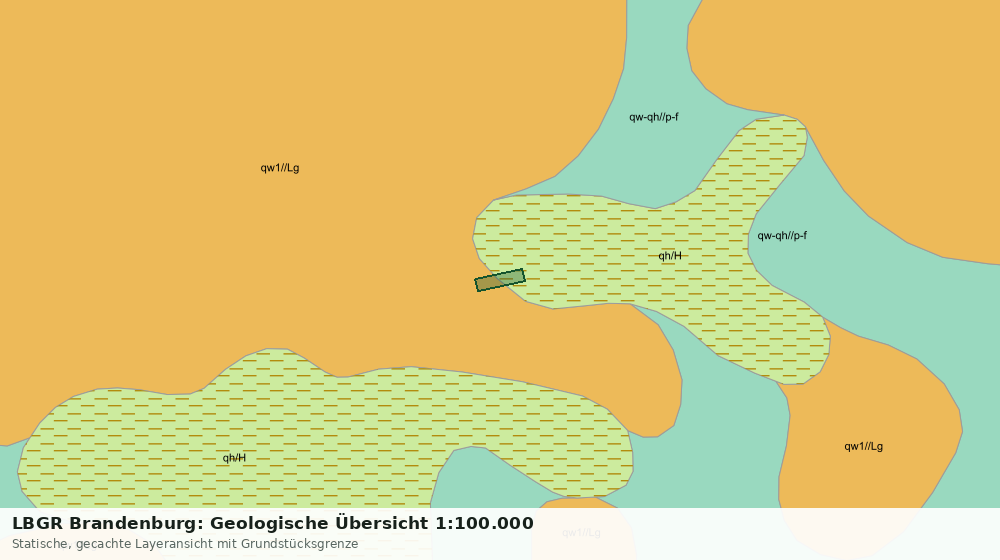 Statische Kartenansicht: LBGR Brandenburg: Geologische Übersicht 1:100.000