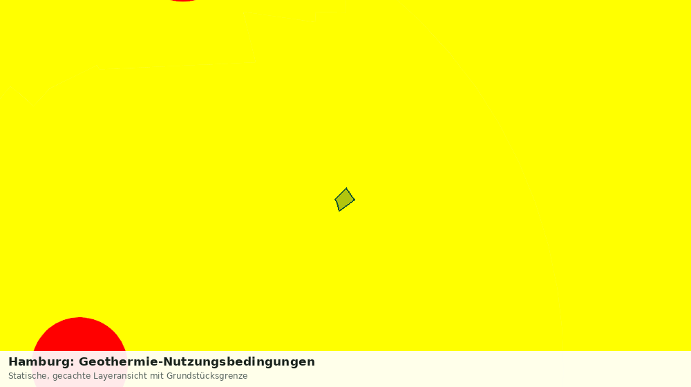 Statische Kartenansicht: Hamburg: Geothermie-Nutzungsbedingungen
