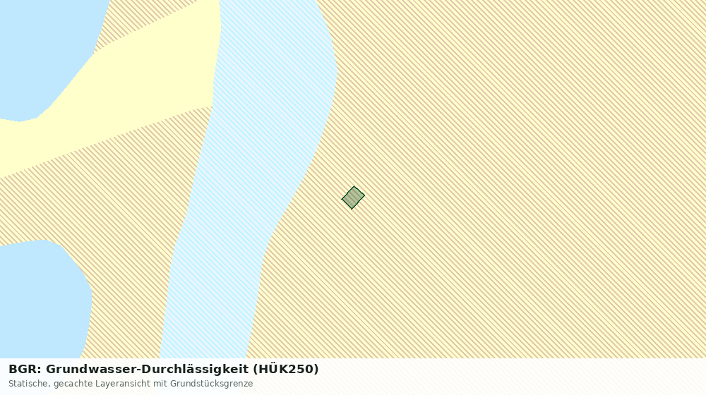 Statische Kartenansicht: BGR: Grundwasser-Durchlässigkeit (HÜK250)